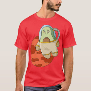 Mars Avocado Design for a Space Lover T-Shirt