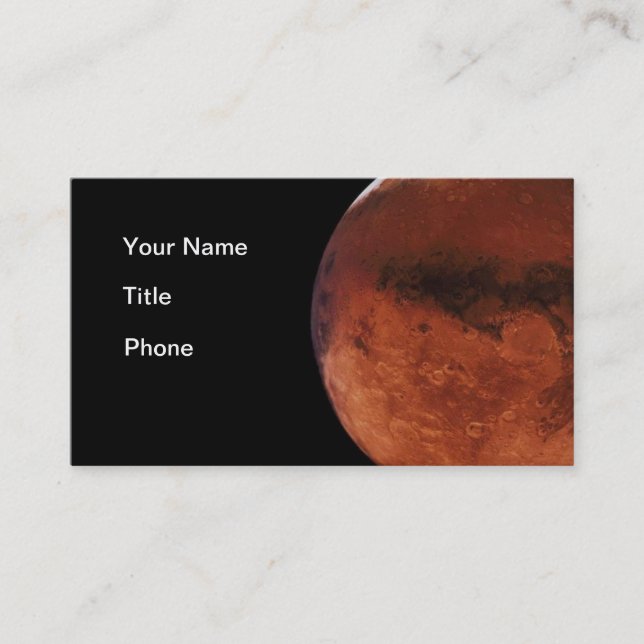 Mars Business Enterprises Business Card (Front)