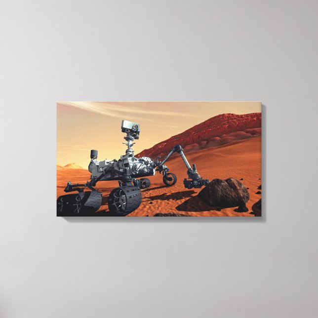 Mars Curiosity Rover Canvas Print (Front)