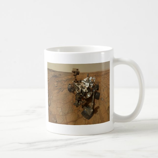 Mars Curiosity Self Portrait Coffee Mug (Right)