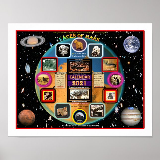 Mars Faces Poster (Front)