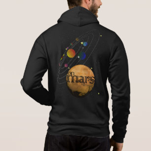 MARS in Solar System Planet Hoodie