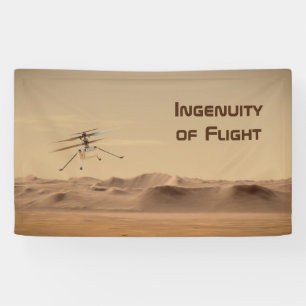 Mars Ingenuity Helicopter Flight Banner