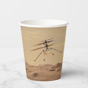 Mars Ingenuity Helicopter Flight Paper Cups