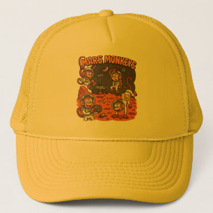 Mars Monkeys funny animal Trucker Hat
