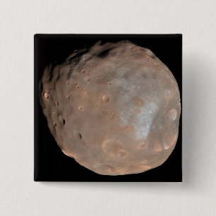 Mars moon Phobos 15 Cm Square Badge