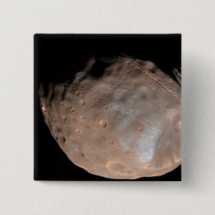 Mars moon Phobos 2 15 Cm Square Badge