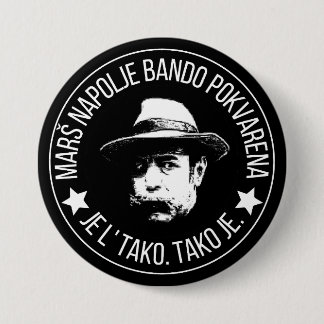 Marš napolje badno pokvarena  7.5 cm round badge
