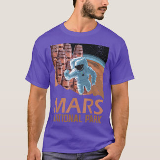Mars National Park Vintage Funny  T-Shirt