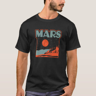 Mars National Park Vintage Parks Poster Style Sci T-Shirt