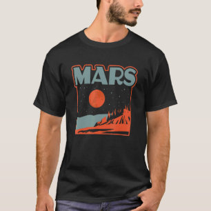 Mars National Park Vintage Parks Poster Style Sci T-Shirt