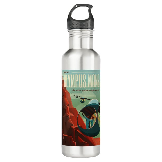Mars Olympus Mons Highest Volcano Solar System 710 Ml Water Bottle (Front)