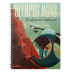 Mars Olympus Mons Highest Volcano Solar System Notebook