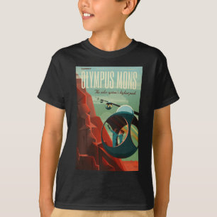 Mars Olympus Mons Highest Volcano Solar System T-Shirt
