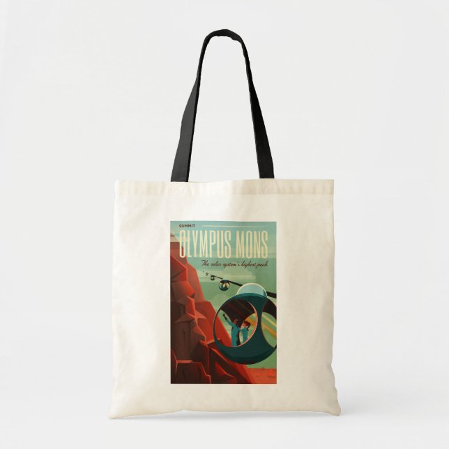 Mars Olympus Mons Highest Volcano Solar System Tote Bag (Front)