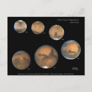 Mars Opposition 1995-2005 Postcard