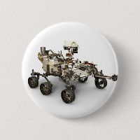 Mars Perseverance Rover On White Background.
