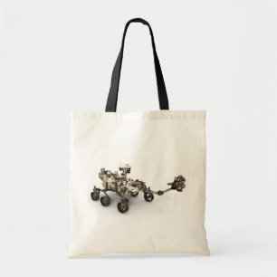Mars Perseverance Rover On White Background. Tote Bag