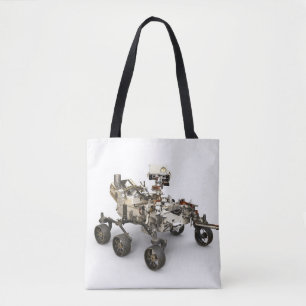 Mars Perseverance Rover On White Background. Tote Bag