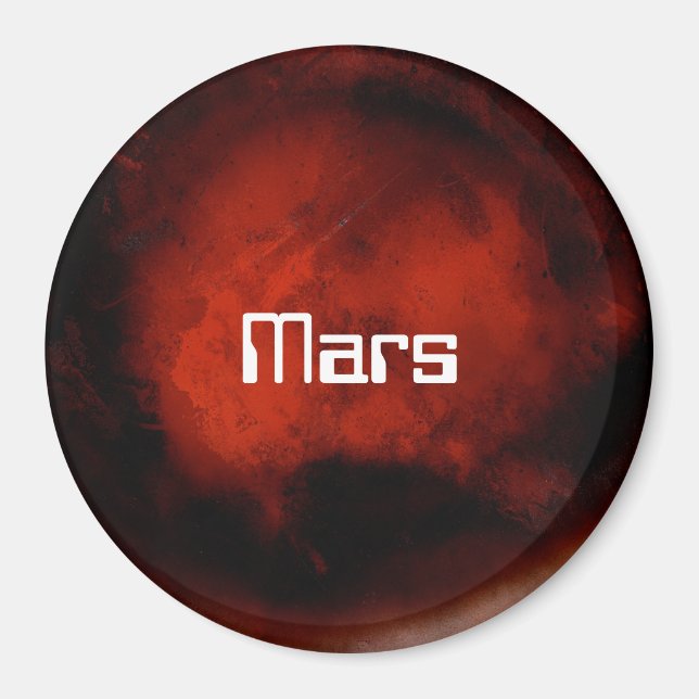 Mars Planet in Red Magnet (Front)
