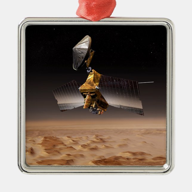 Mars Reconnaissance Orbiter 4 Metal Tree Decoration (Front)