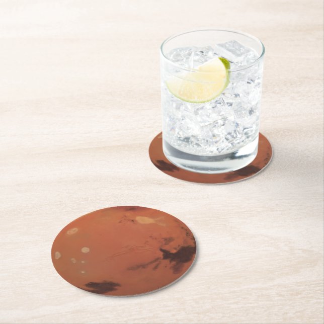 Mars Round Paper Coaster (Insitu)