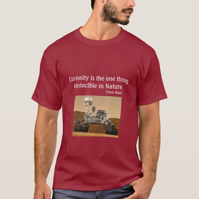 Mars Rover Curiosity NASA 2012 Dark Shirt (Front)