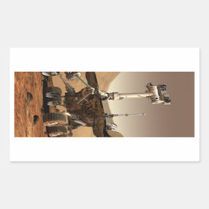 Mars Rover Rectangular Sticker