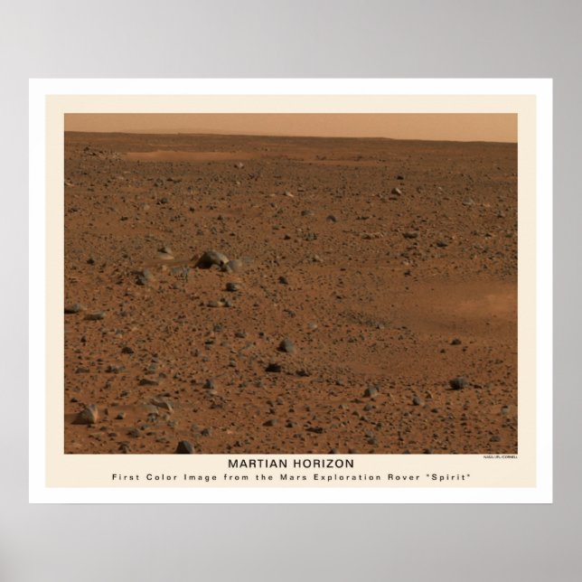 Mars Rover Spirit First Photo 2004 Poster (Front)