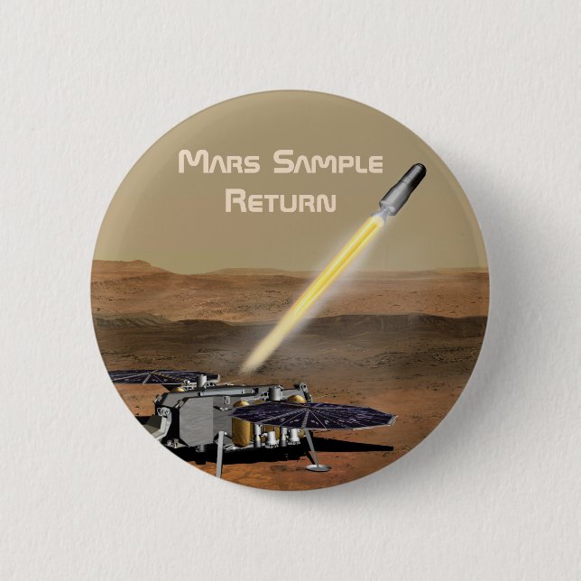 Mars Sample Return Mission Button (Front)