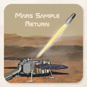 Mars Sample Return Mission Paper Coaster