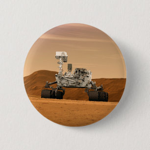 Mars Science Laboratory Curiosity Rover. 2 6 Cm Round Badge