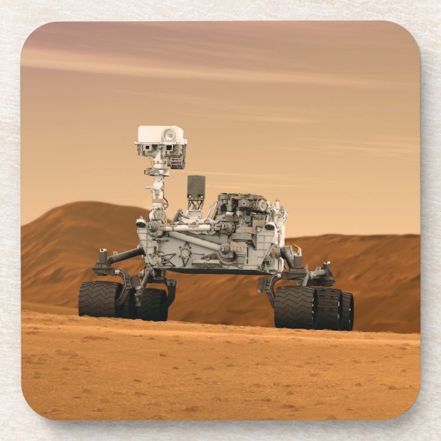 Mars Science Laboratory Curiosity Rover. 2 Coaster (Front)