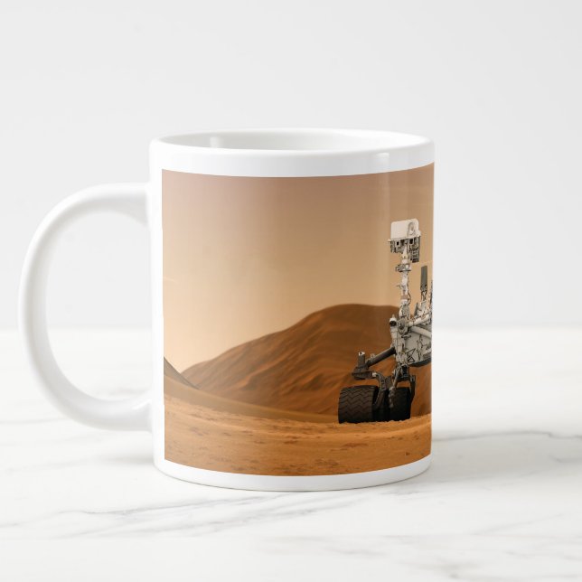 Mars Science Laboratory Curiosity Rover. 2 Large Coffee Mug (Left)