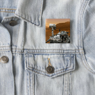 Mars Science Laboratory Curiosity Rover. 3 15 Cm Square Badge