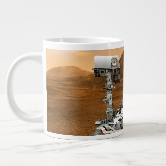 Mars Science Laboratory Curiosity Rover. 3 Large Coffee Mug (Left)