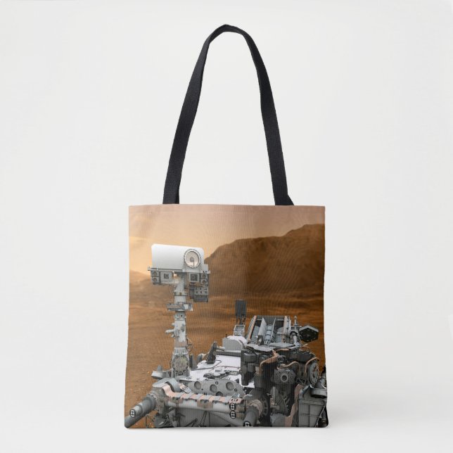 Mars Science Laboratory Curiosity Rover. 3 Tote Bag (Front)