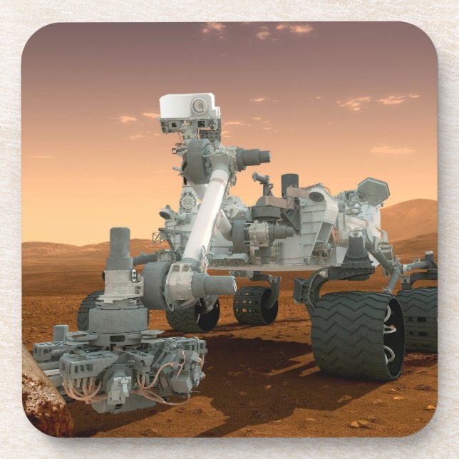 Mars Science Laboratory Curiosity Rover. 4 Coaster (Front)