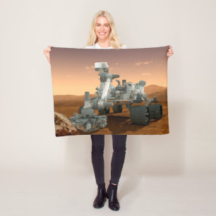 Mars Science Laboratory Curiosity Rover. 4 Fleece Blanket