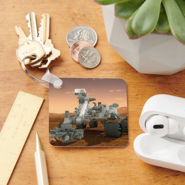 Mars Science Laboratory Curiosity Rover. 4 Key Ring (Desk)