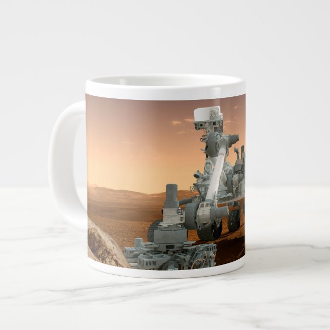 Mars Science Laboratory Curiosity Rover. 4 Large Coffee Mug (Front Left)