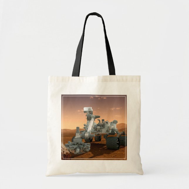 Mars Science Laboratory Curiosity Rover. 4 Tote Bag (Front)