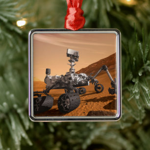 Mars Science Laboratory Curiosity Rover. Metal Tree Decoration