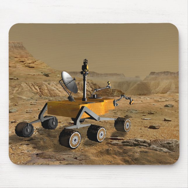 Mars Science Laboratory travels near a canyon Mouse Mat (Front)