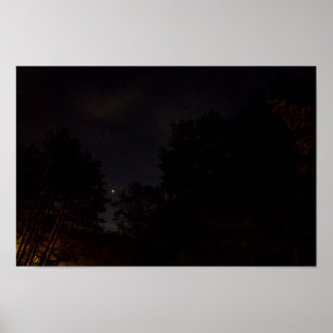 Mars seen from Michigan Poster