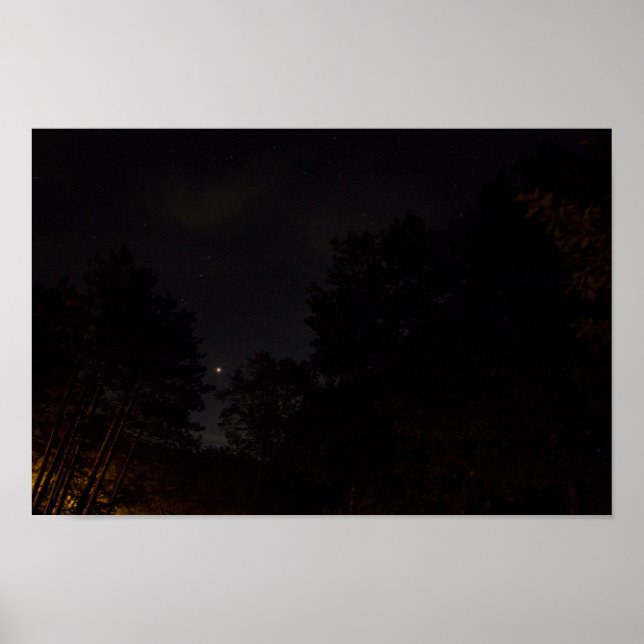 Mars seen from Michigan Poster (Front)