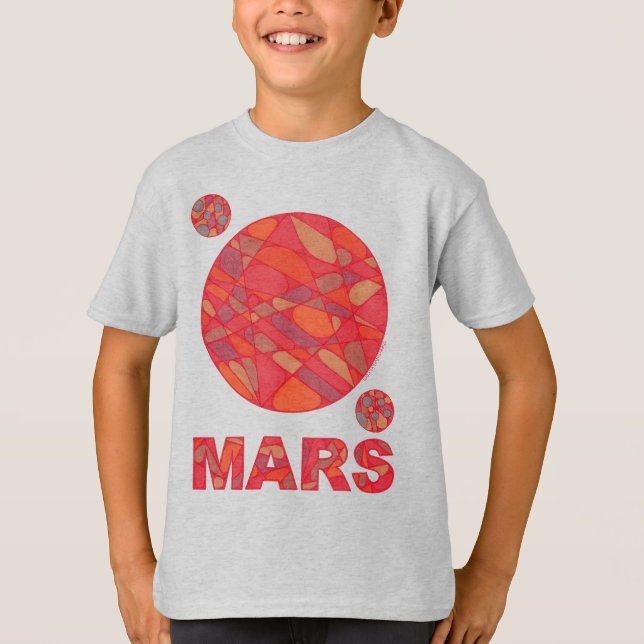 Mars Shirt Red Planet Art (Front)