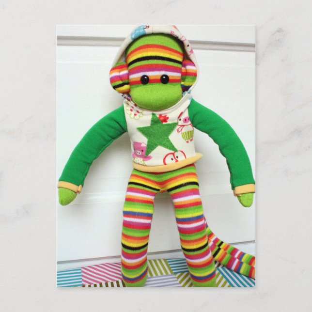 Mars Sock Monkey Post Card - Andre (Front)