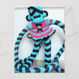 Mars Sock Monkey Post Card - Isis