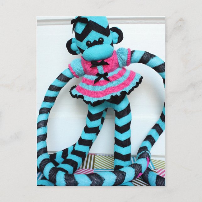 Mars Sock Monkey Post Card - Isis (Front)